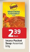 Imana Packet Soup Assorted-60g Each