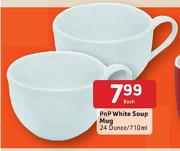 Pnp White-Soup Mug-24 Ounce/710ml Each