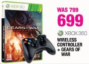 XBox 360 Wireless Controller+ Gears Of War