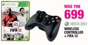 XBox 360 Wireless Controller+ Fifa 12