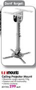 LII Mounts Ceiling Projector Mount