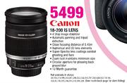 Canon 18-200 Is Lens