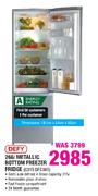 Defy Metallic Bottom Freezer Fridge-266Ltr(C315 DFC381)