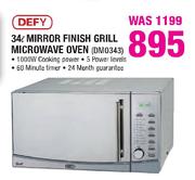 Defy Mirror Finish Grill Microwave Oven-34Ltr(DMO343)