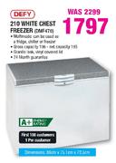Defy White Chest Freezer-210Ltr(DMF470)