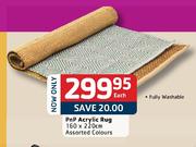 PnP Acrylic Rug Assorted Colours-160x220cm Each