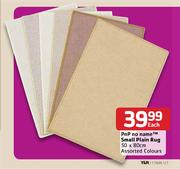 PnP No Name Small Plain Rug Assorted Colours-50x80cm Each