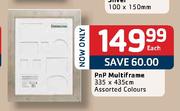 PnP Multiframe Assorted Colours-335x435cm Each