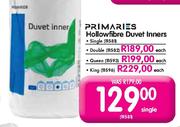 Primaries Hollowfibre Duvet Inners Single(11581)