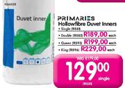 Primaries Hollowfibre Duvet Inners Queen(11593)-