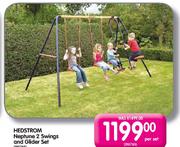  Hedstrom Neptune 2 Swings and Glider Set-Per Set
