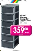 Big Jim 6 Drawer Storage Set-Per Set