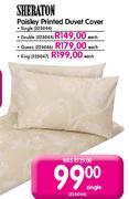 Sheraton Paisley Printed Duvet Cover Double(225045) - Each