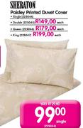 Sheraton Paisley Printed Duvet Cover Single(225044) - 1's