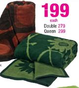 Reversible Queen Blanket-Each