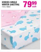 Kiddies Single Winter Sheeting-Each