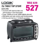 Logik 25L Table Top Stove(LCO 250)-Each