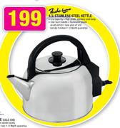 Fuchs Ware 4.3L Stainless Steel Kettle-Each