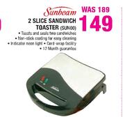 Sunbeam 2 Slice Sandwich Toaster(SUN00)-Each