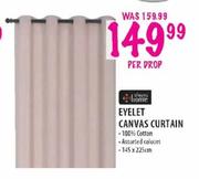 Eyelet Canvas Curtain-145*225cm