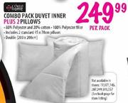Combo Pack Duvet Inner Plus 2 Pillows