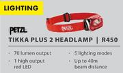 Petzl Tikka Plus 2 Headlamp-Each