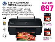 HP 3-In-1 Colour Inkjet Printer(INKADVANTAGE2515)