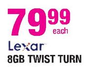 Lexar Twist Turn-8GB Each