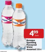 Bonaqua Sparkling Flavoured Water - 500ml Each