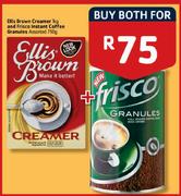 Ellis Brown Creamer 1kg and Frisco Instant Coffee Granules 750gm