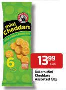 Bakers Mini Cheddars - 198gm Each
