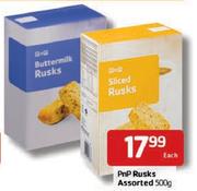 PnP Rusks-500gm Each