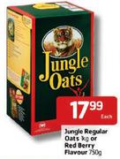 Jungle Regular Oats 1kg or Red Berry Flavour 750gm-Each