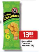 Bakers Mini Cheddars Assorted-198g Each