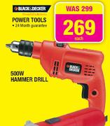Black & Decker 500W Hammer Drill 