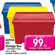 Alpha 47ltr Storage Box