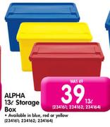 Alpha 13ltr Storage Box