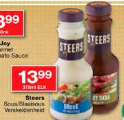 Steers Sous/Slaaisous Verskeidenheid-375ml Each