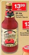 All Joy Gourmet Tomato Sauce-800ml Each