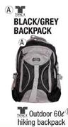 Tosca Black/Grey Backpack Each