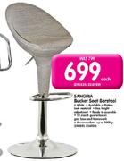 Sangria Bucket Seat Barstool-Each
