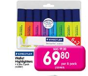 Staedtler Wallet Highlighters-Per 8 Pack