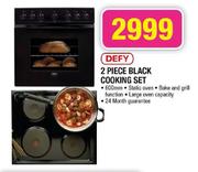 Defy 2 Piece Black Cooking Set