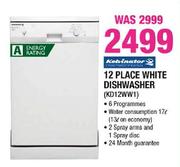 Kelvinator 12 Place White Dishwasher(KD12WW1)