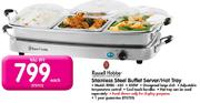 Russell Hobbs Stainless Steel Buffet Server/Hot Tray(RHBS-650)-Each