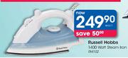 Russel Hobbs 1400 Watt Steam Iron (RHI102)-Each