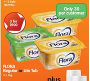 Flora Regular Or Lite Tub-3x1kg