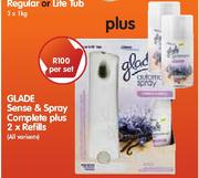 Glade Sense & Spray Complete Plus-2xRefills