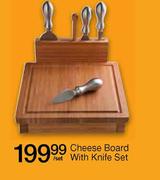  Cheese Board With Knife Set