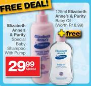 Elizabeth Anne's & Purity Special Baby Shampoo With Pump-500ml